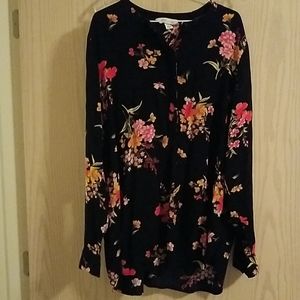Old Navy Tunic Floral Blouse XXL Tall